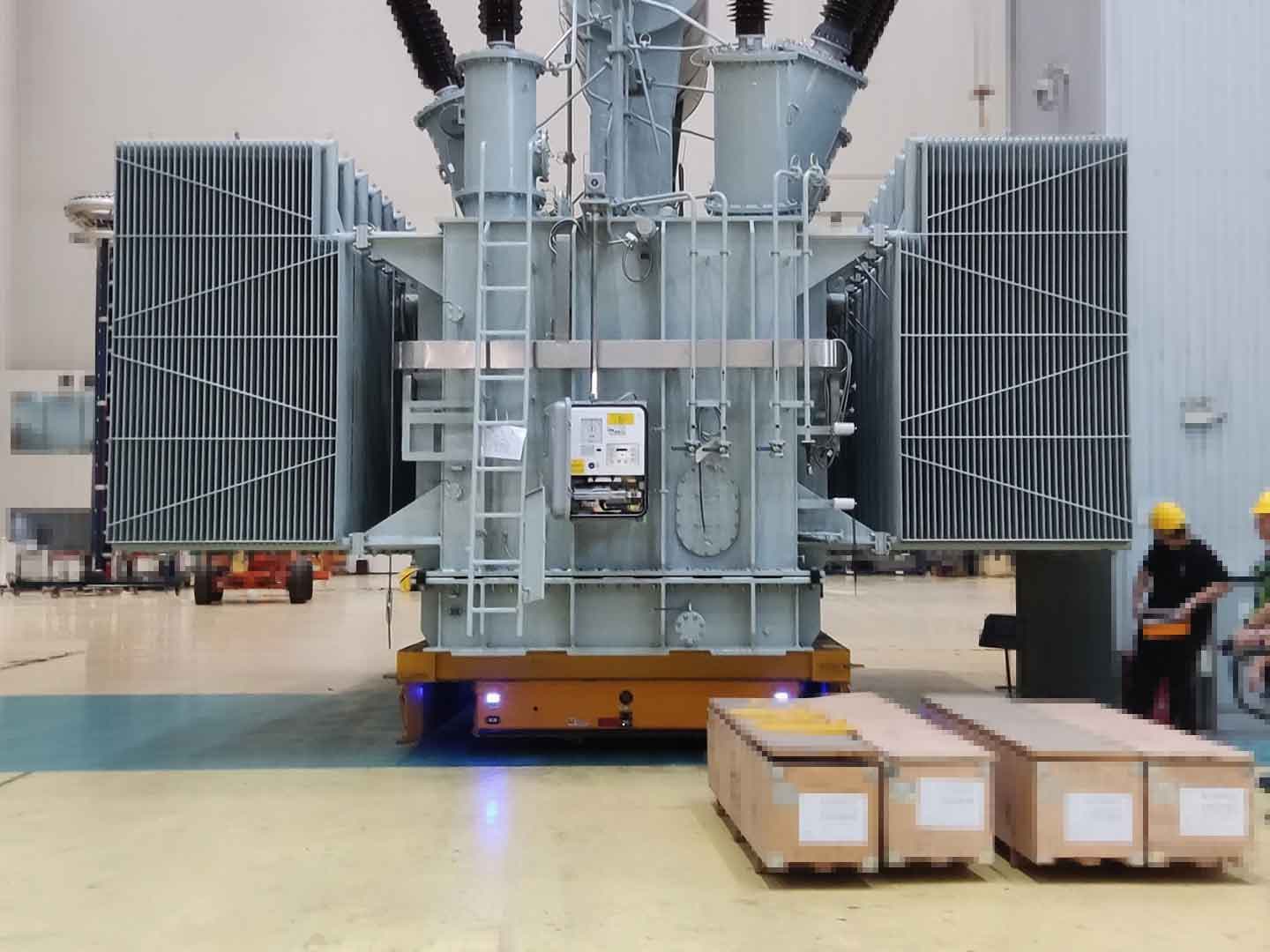 Application of 350t AGV for Transporting Large Components-0